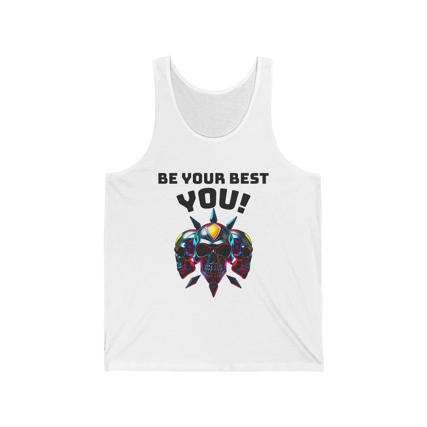 Jersey Tank - 'Be Your Best You!' Motivational Graphic Tee