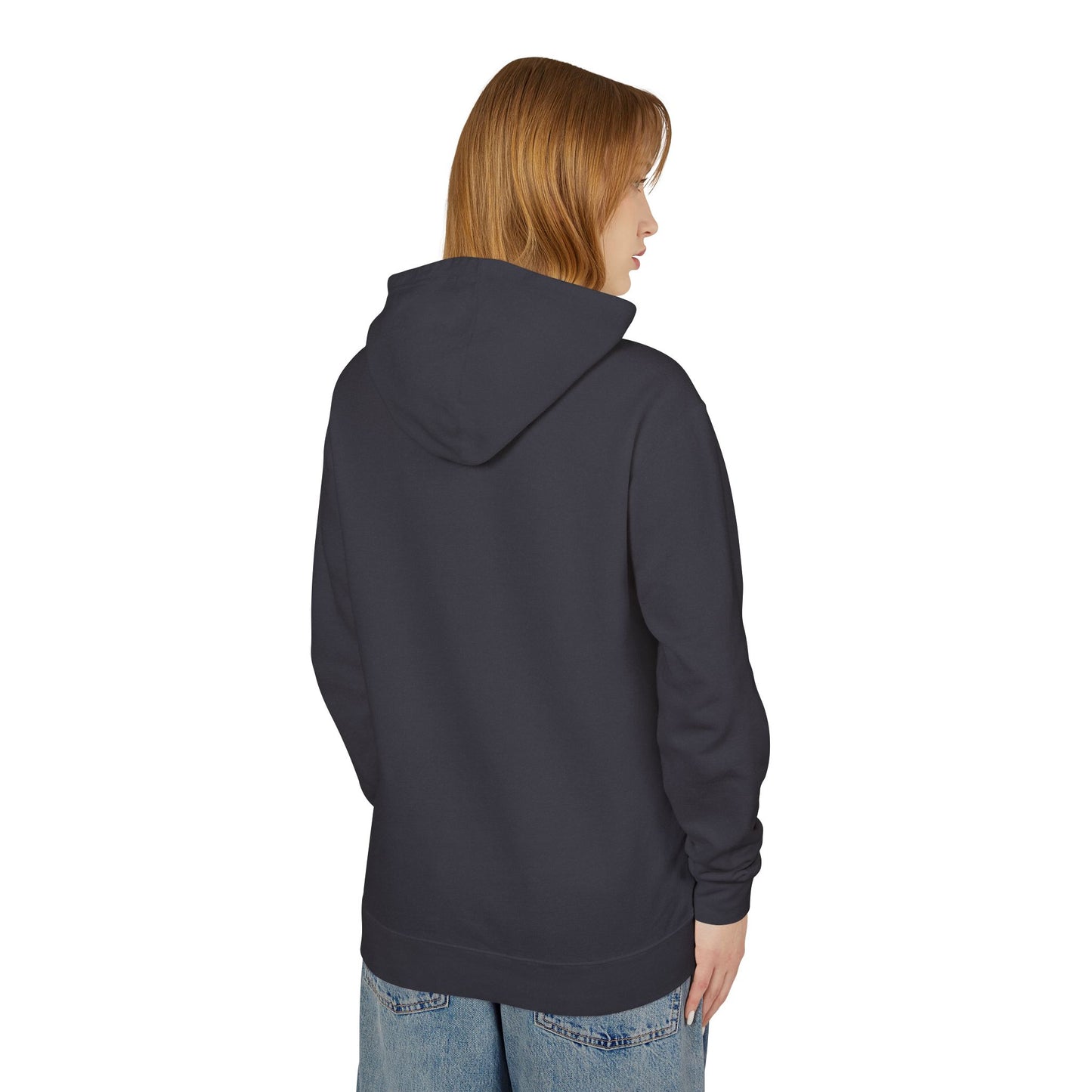 Unisex Lightweight Hooded Sweatshirt - 'Cute Cats Floral'