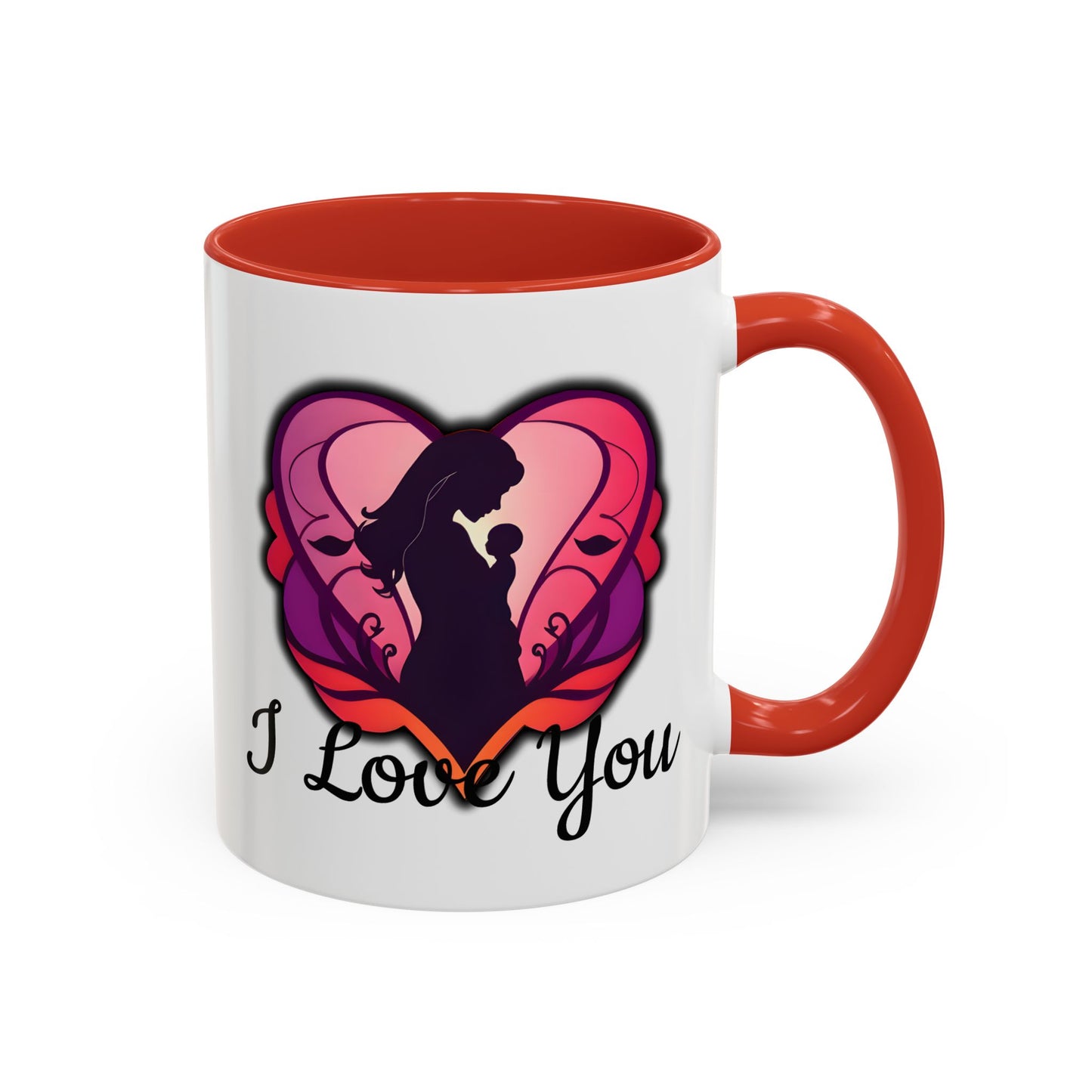 For Mum Accent Coffee Mug - 'I Love You' Design, Perfect Gift for Mothers Day