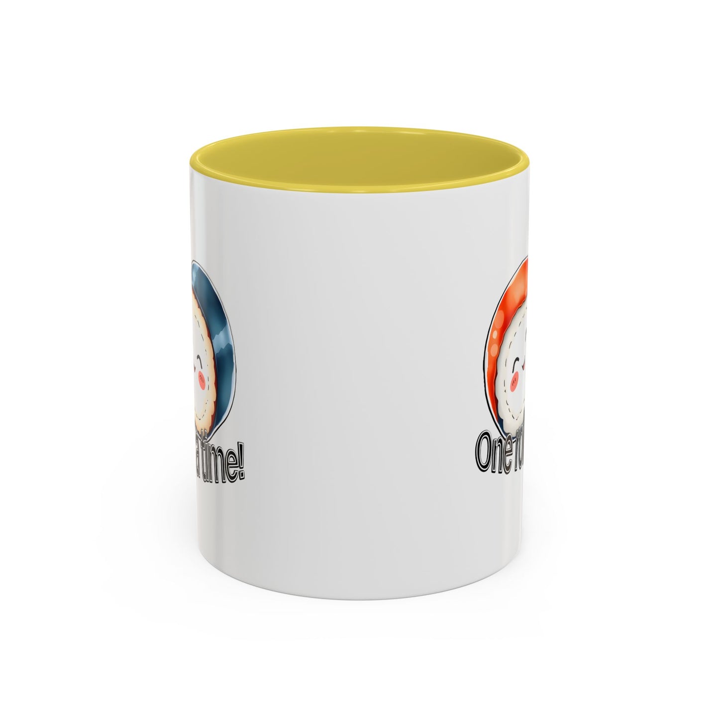 Coffee Mug - "One Roll at a Time" - Colorful Ceramic Coffee Cup, Perfect Gift for Food Lovers