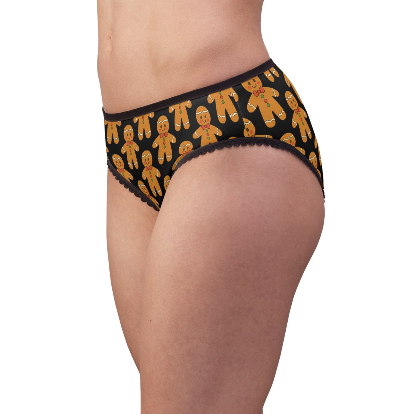 Gingerbread Womens Briefs — Festive Holiday Gingerbread Underwear