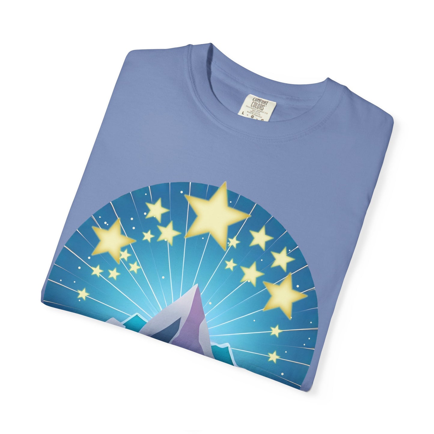 Unisex T-Shirt - Mountain & Stars Design