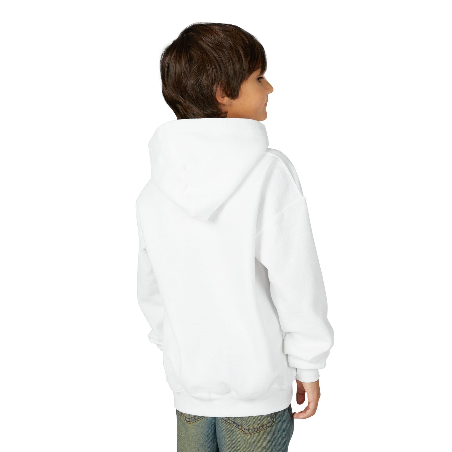 Youth Hoodie - Cute Pumpkin Ghost, Halloween Sweatshirt, Kids Costume, Fall Apparel, Trendy Hooded Sweatshirt
