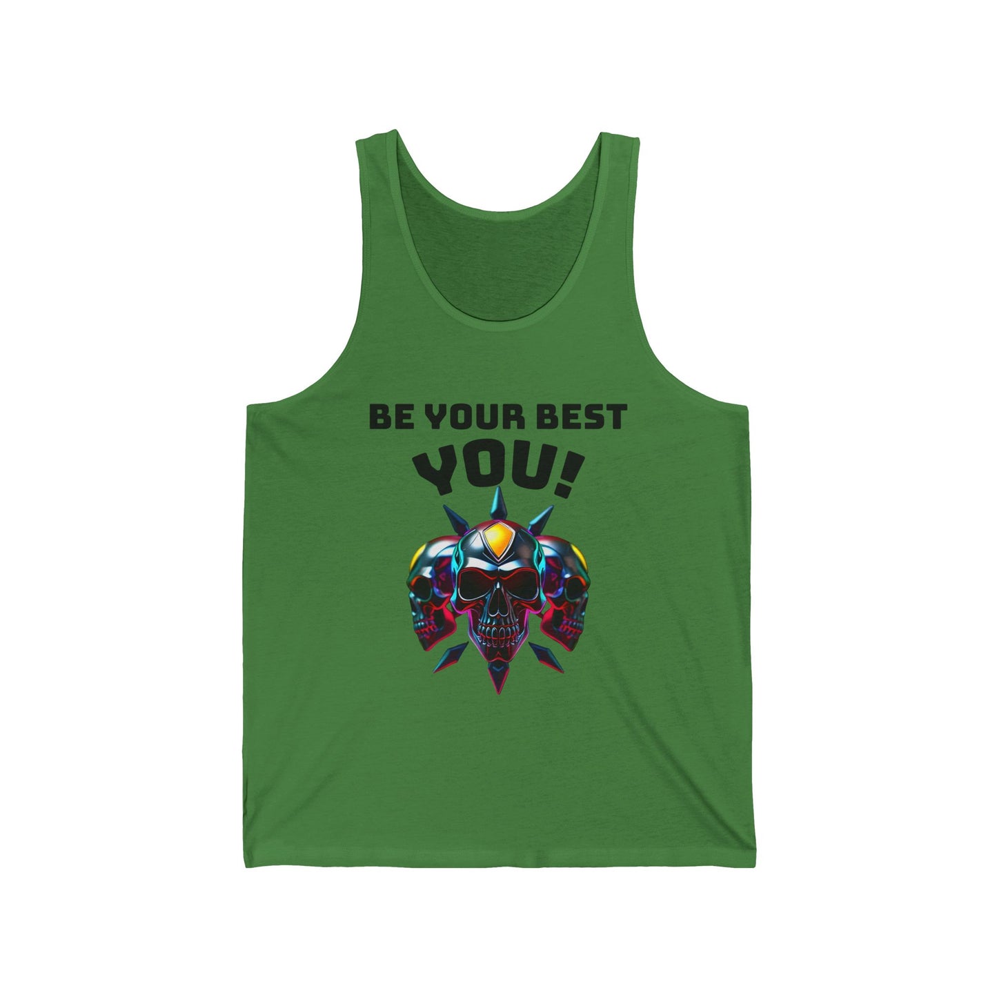 Jersey Tank - 'Be Your Best You!' Motivational Graphic Tee