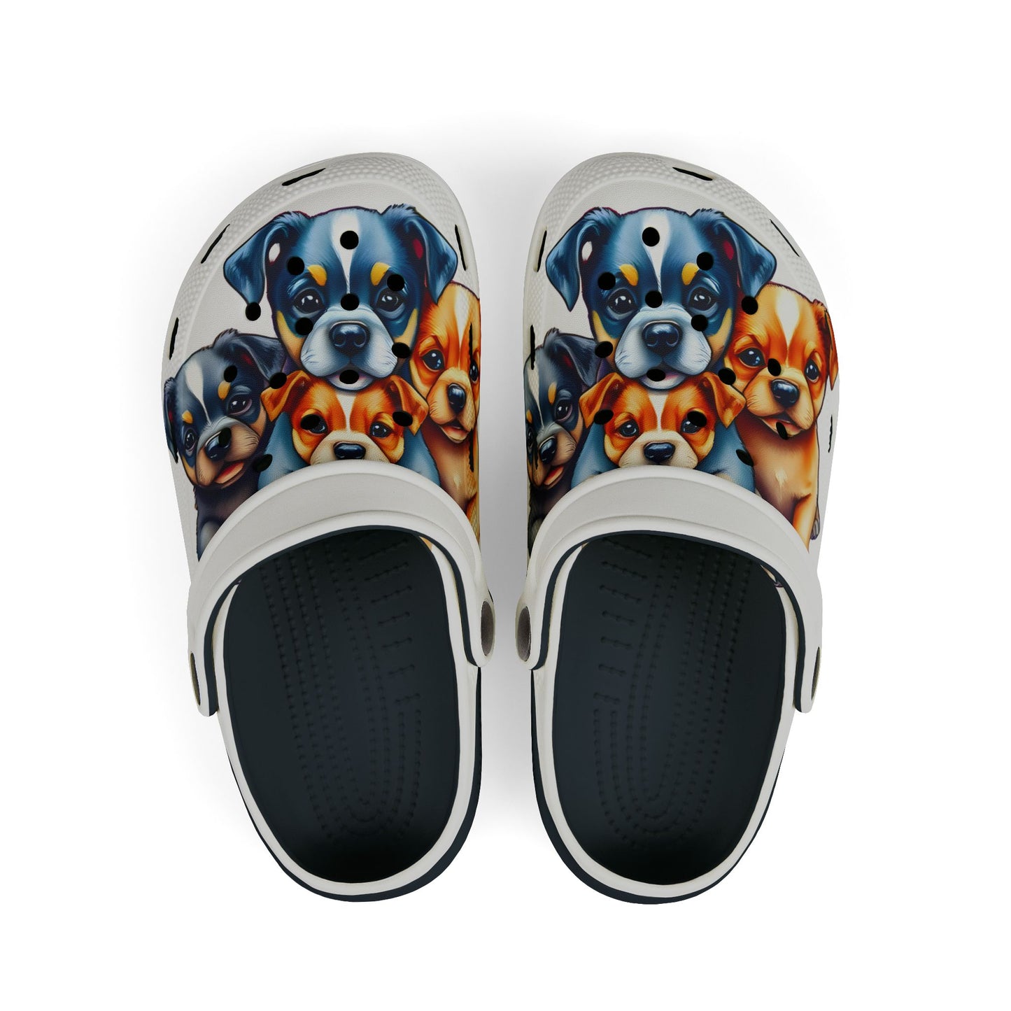 Kids EVA Foam Clogs 'Cute Puppies' - Fun & Comfortable Footwear for Kids