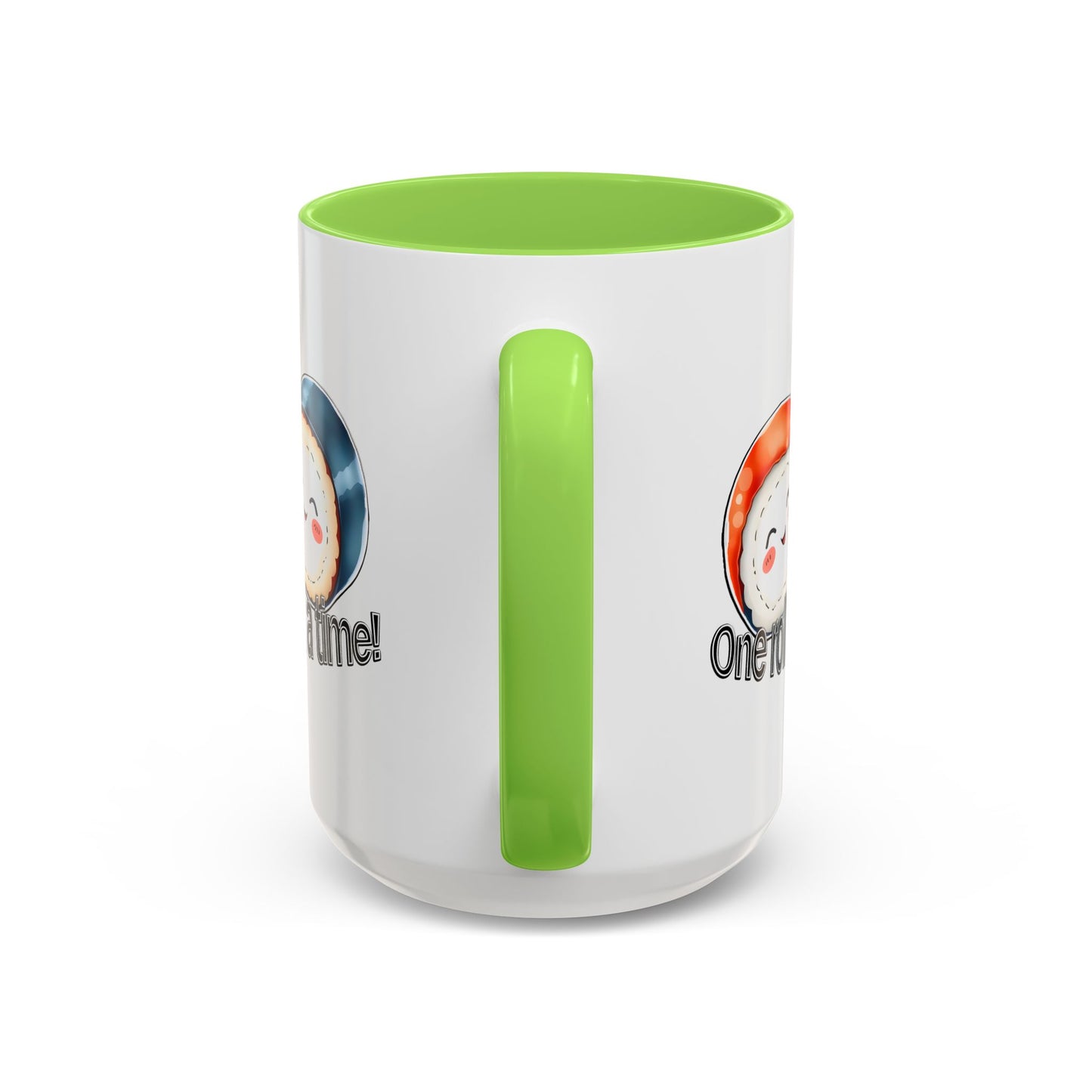 Coffee Mug - "One Roll at a Time" - Colorful Ceramic Coffee Cup, Perfect Gift for Food Lovers