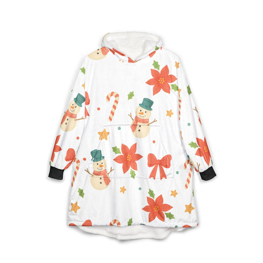 Holiday Snowman Hooded Blanket