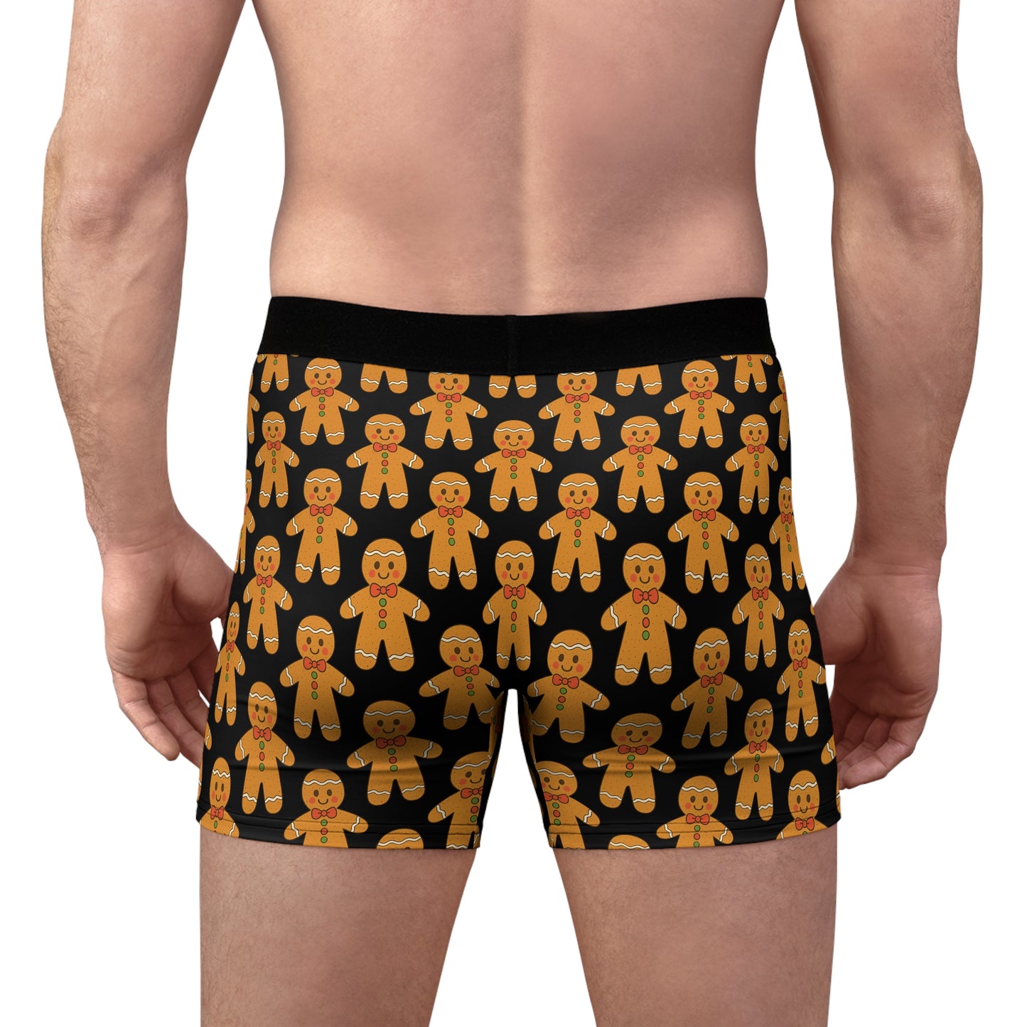 Gingerbread Boxer Briefs — Festive Holiday Men’s Underwear