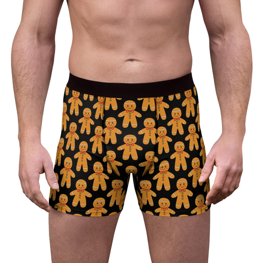Gingerbread Boxer Briefs — Festive Holiday Men’s Underwear
