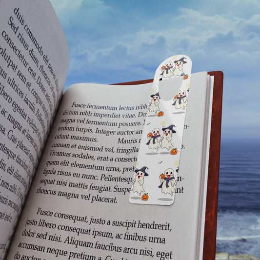 Bookmark - Halloween Ghost, Cute Ghost Design, Book Lover Gift, Halloween Gift, Reading Accessory, Scary Story Bookmark