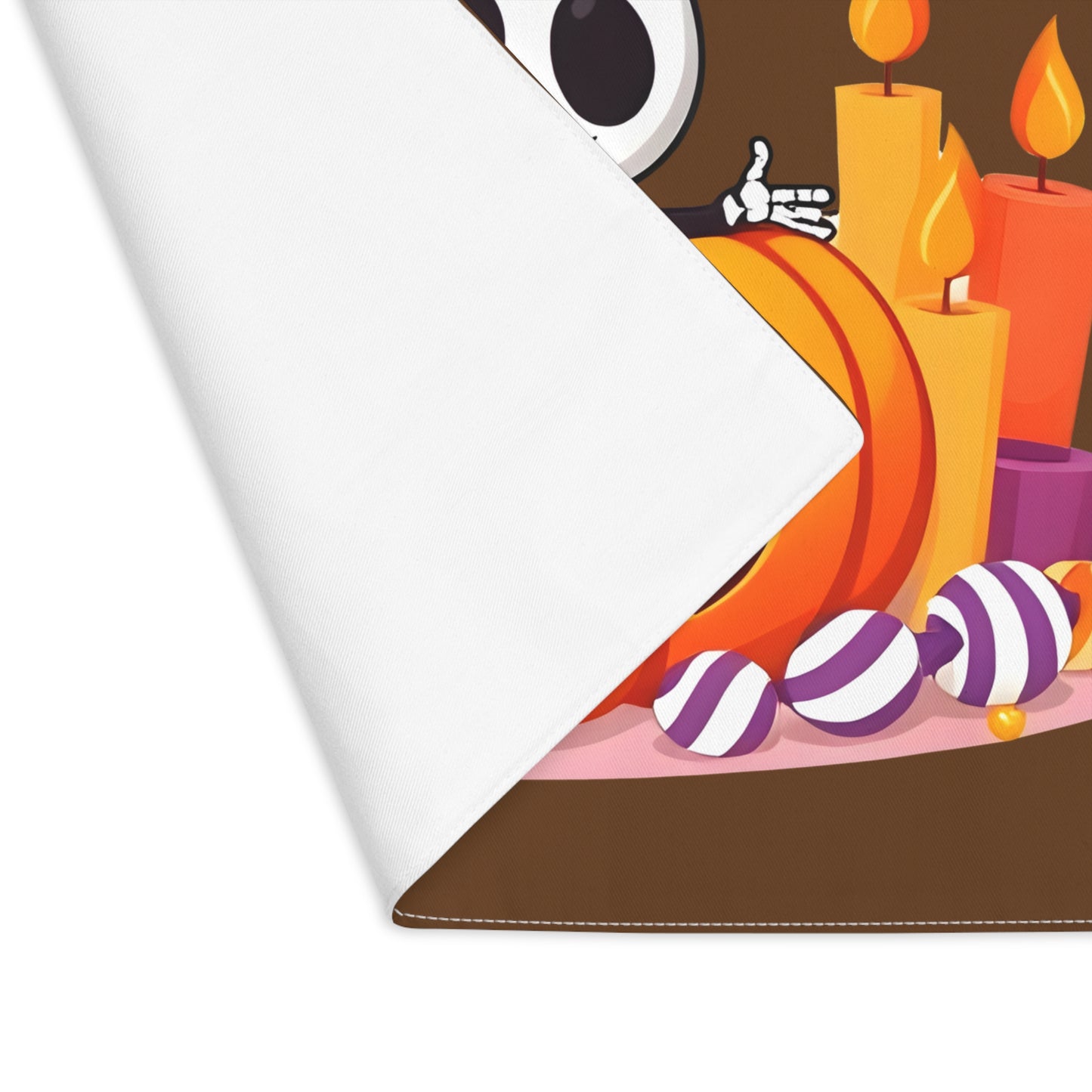 Placemat - Ghost and Pumpkin Design, Fun Dining Decor for Fall Gatherings, Trick-or-Treat Table Setting, Spooky Home [...]