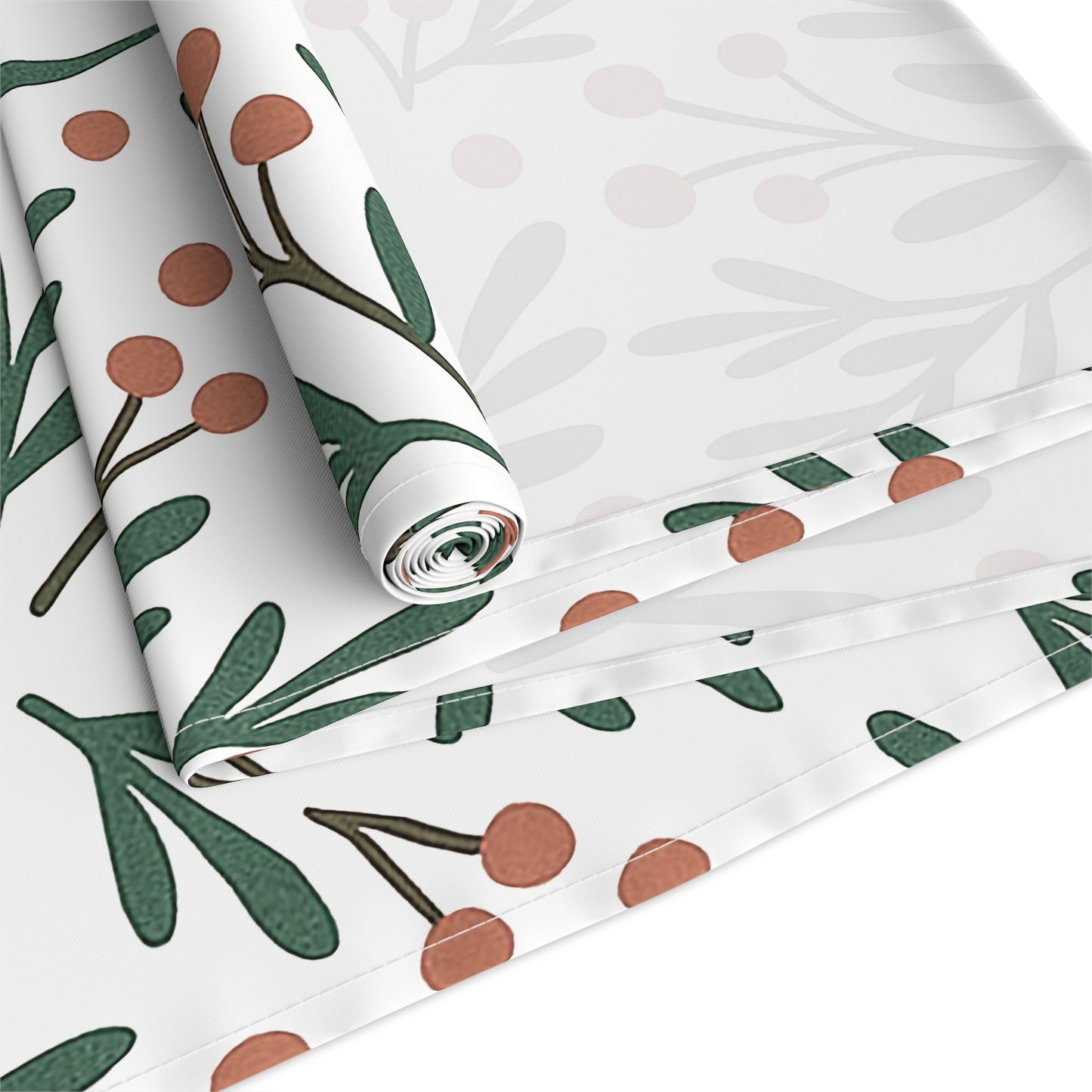 Holiday Berry Sprig Table Runner — Festive Greenery Table Decor