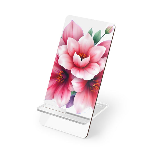 Mobile Display Stand 'Floral' - Stylish Smartphone Holder