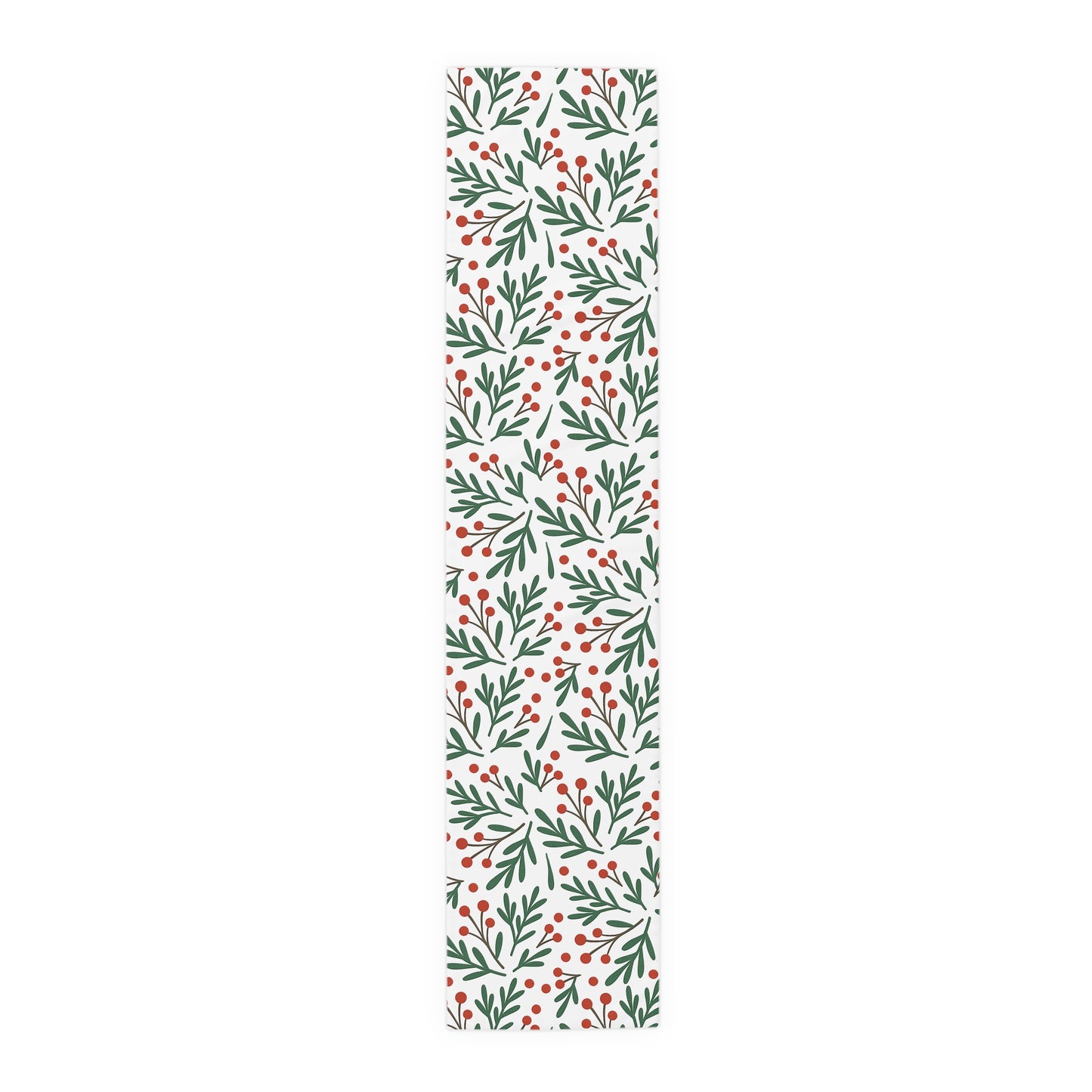 Holiday Berry Sprig Table Runner — Festive Greenery Table Decor