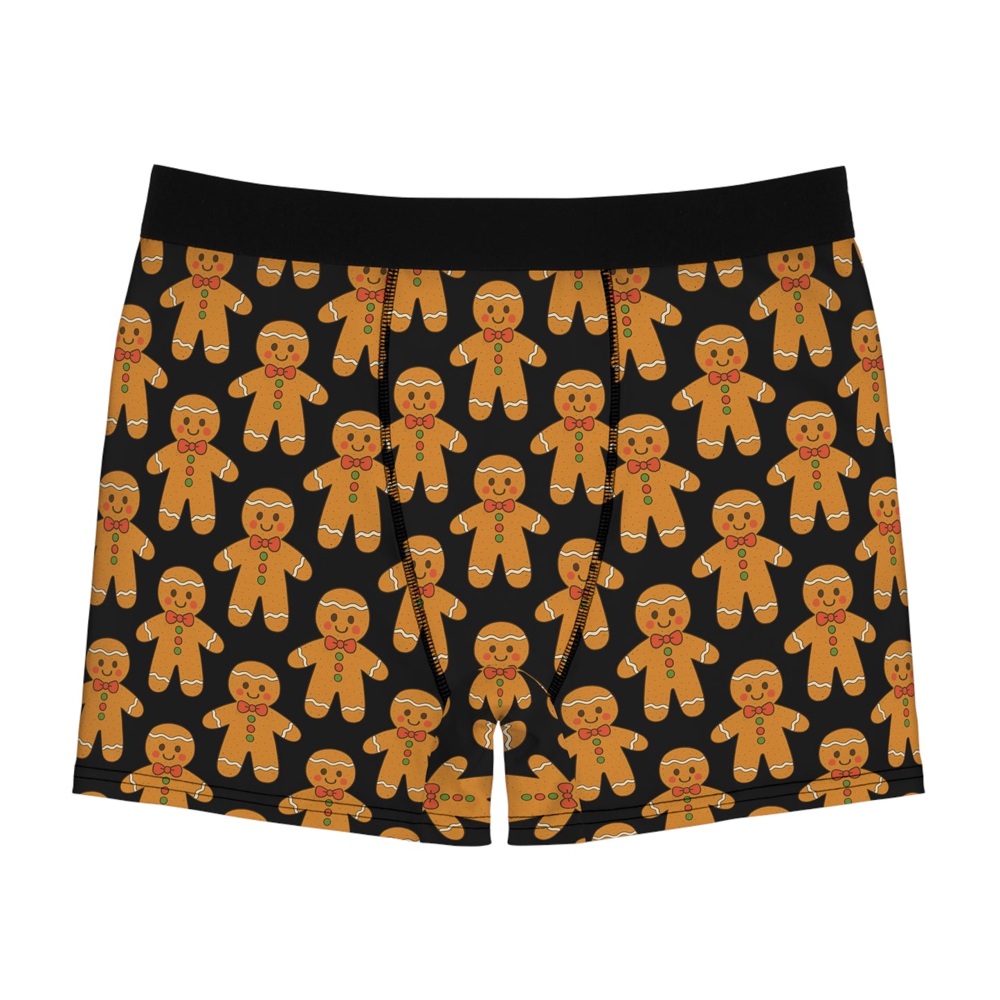 Gingerbread Boxer Briefs — Festive Holiday Men’s Underwear