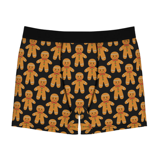 Gingerbread Boxer Briefs — Festive Holiday Men’s Underwear