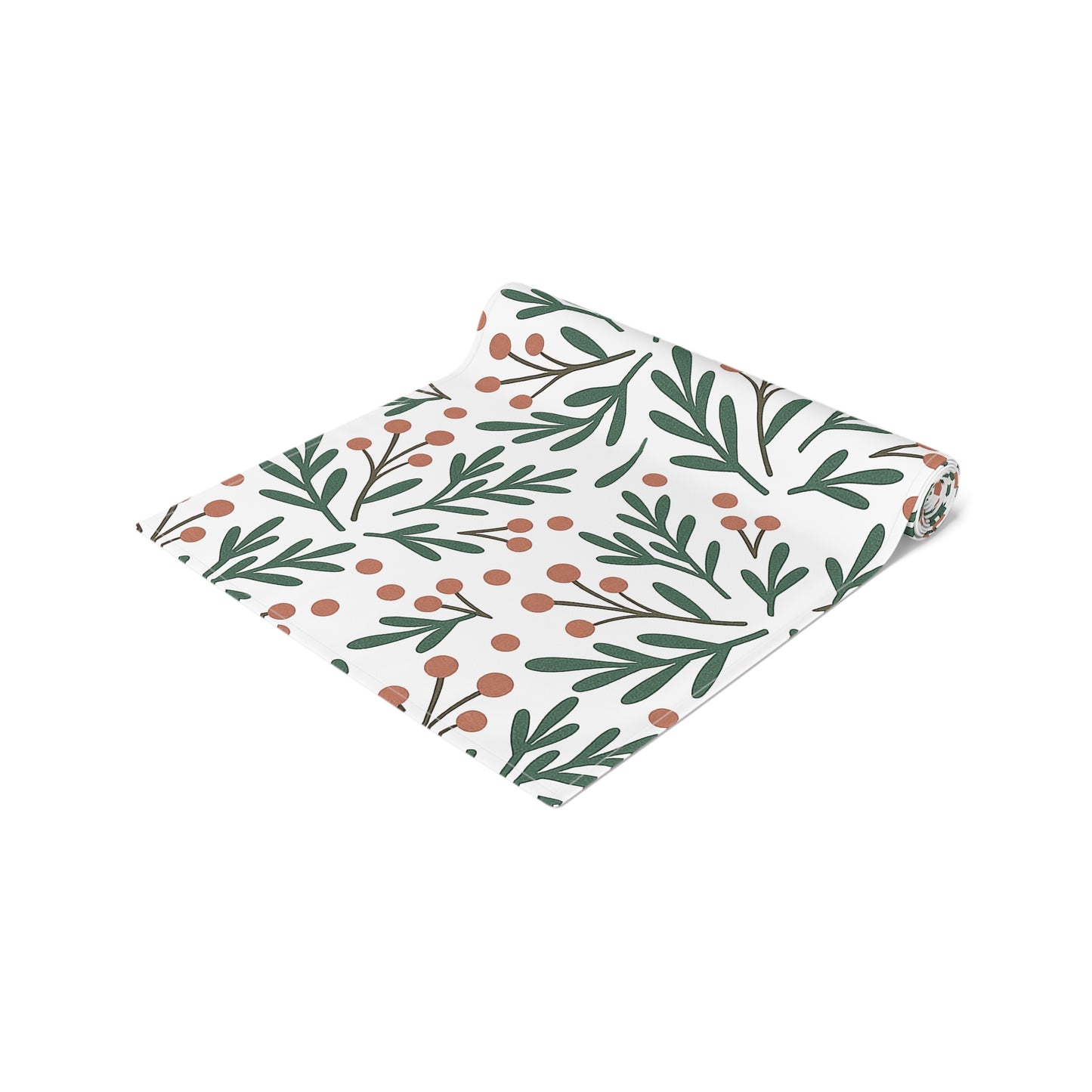 Holiday Berry Sprig Table Runner — Festive Greenery Table Decor