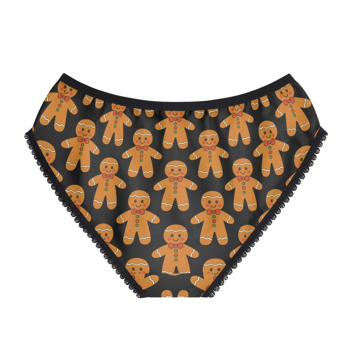 Gingerbread Womens Briefs — Festive Holiday Gingerbread Underwear