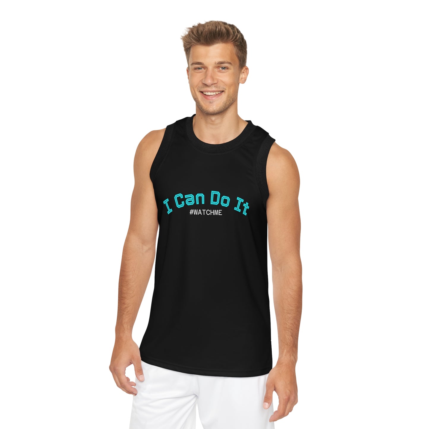 Basketball Jersey - "I Can Do It" Blue