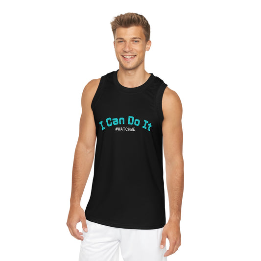 Basketball Jersey - "I Can Do It" Blue