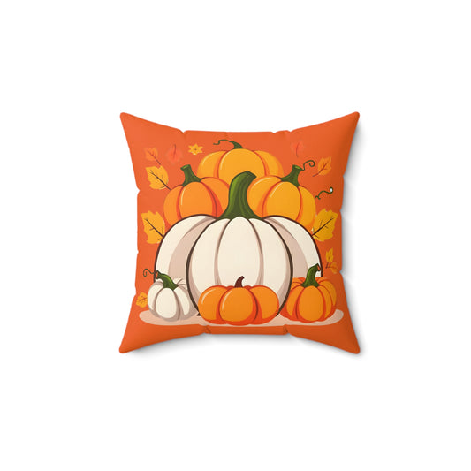 Pillow - Autumn Pumpkin Decorative, Fall Home Decor, Seasonal Accent, Cozy Living Room, Harvest Festival
