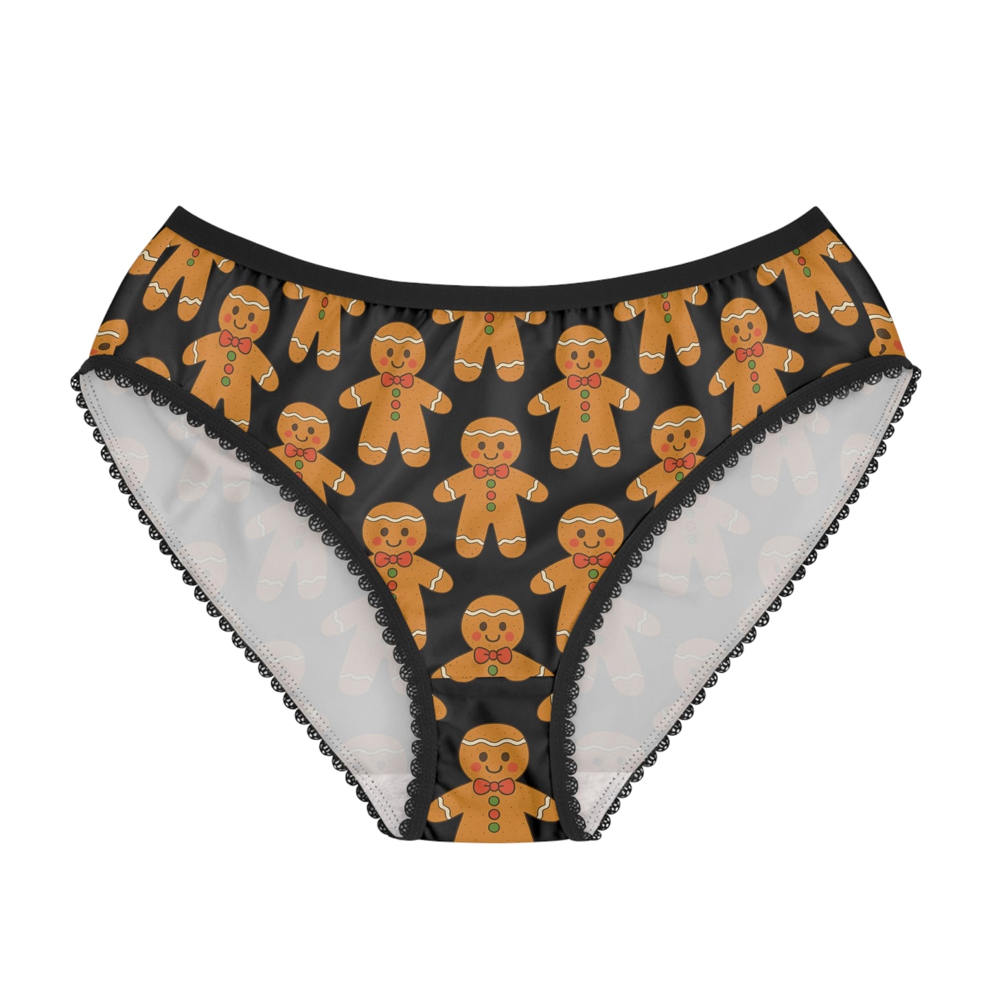 Gingerbread Womens Briefs — Festive Holiday Gingerbread Underwear