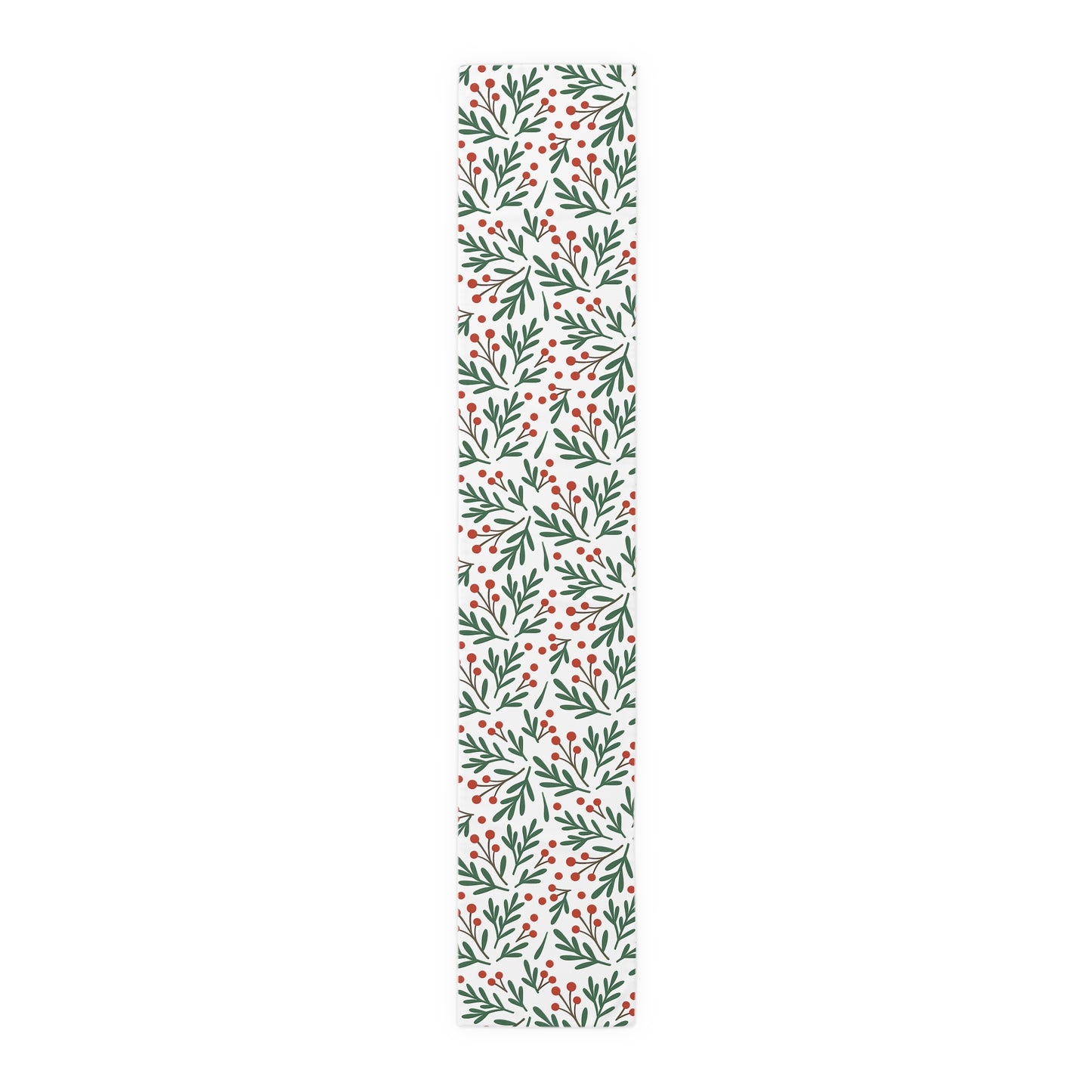 Holiday Berry Sprig Table Runner — Festive Greenery Table Decor