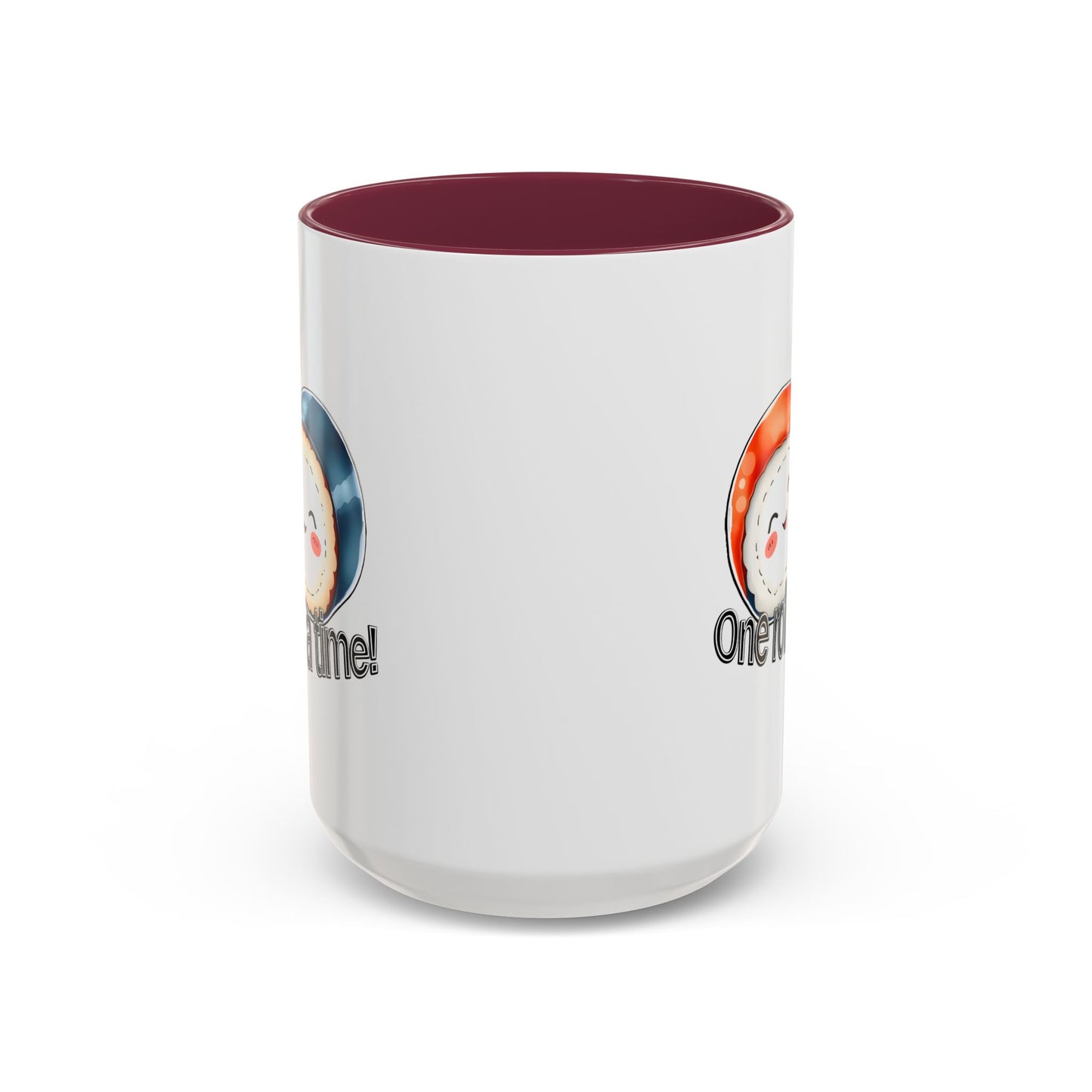 Coffee Mug - "One Roll at a Time" - Colorful Ceramic Coffee Cup, Perfect Gift for Food Lovers