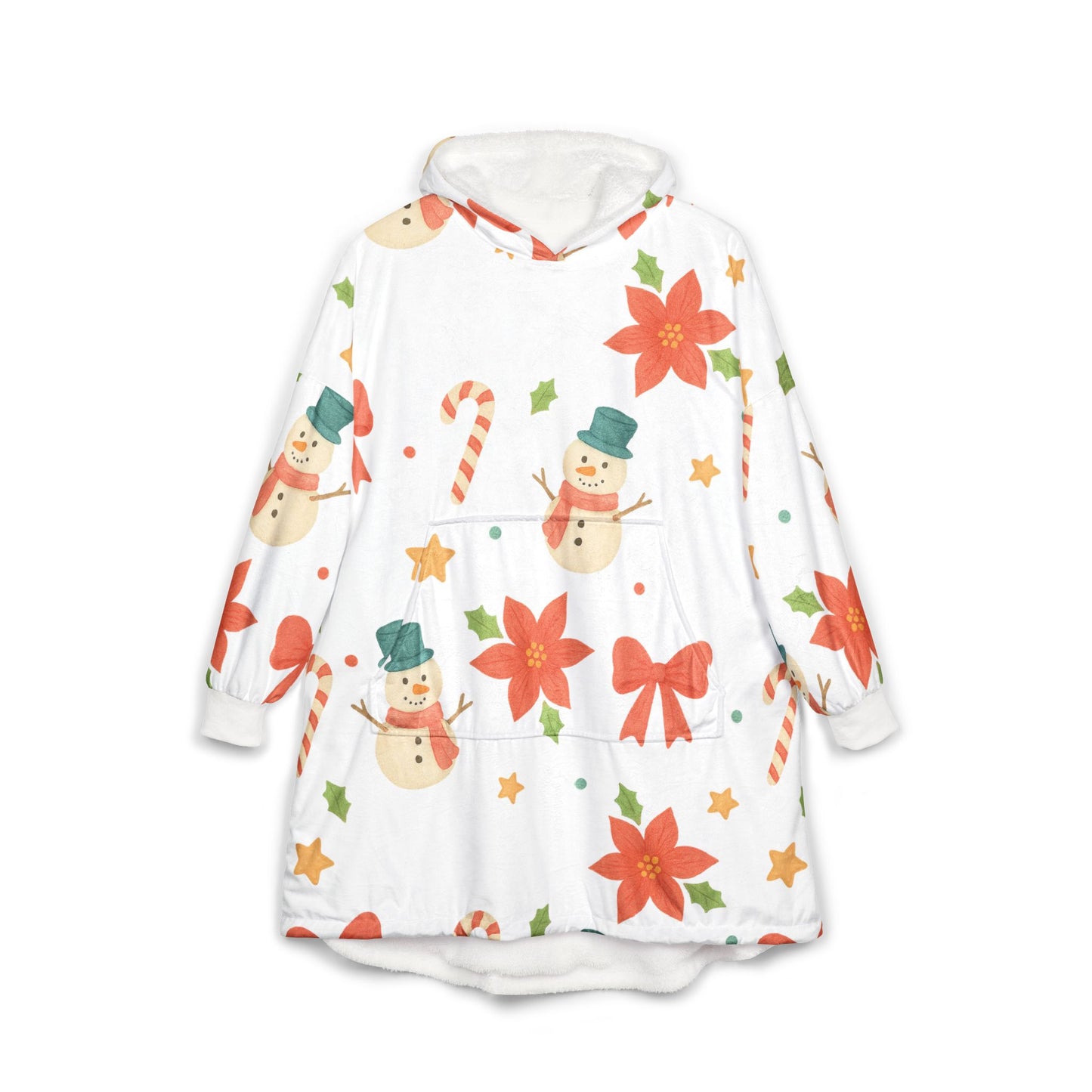 Holiday Snowman Hooded Blanket