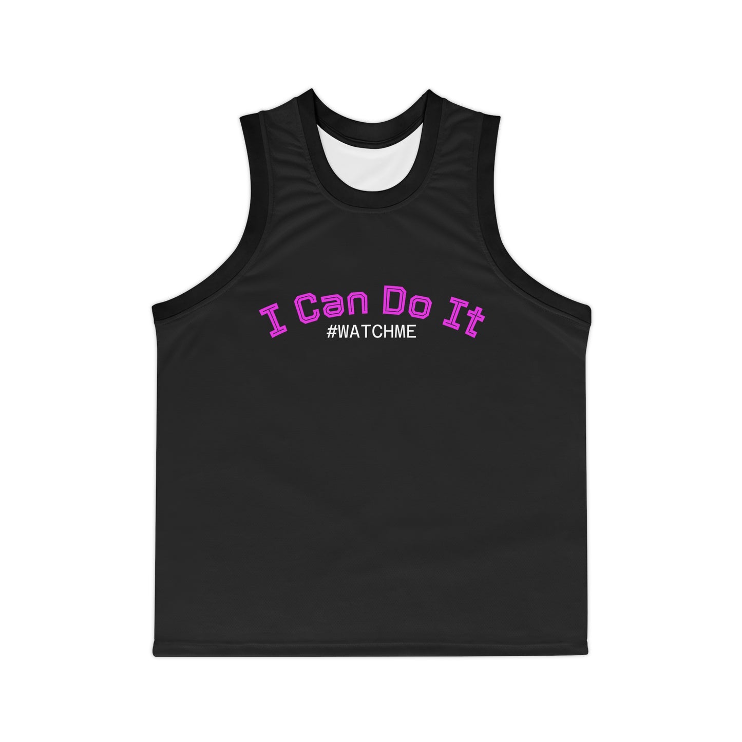 Basketball Jersey - "I Can Do It" Pink