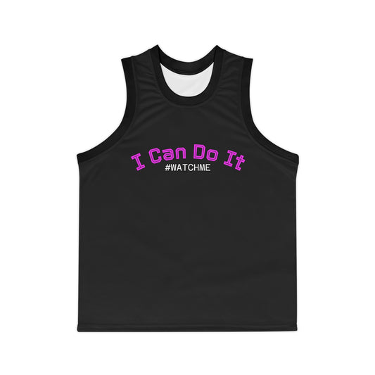 Basketball Jersey - "I Can Do It" Pink