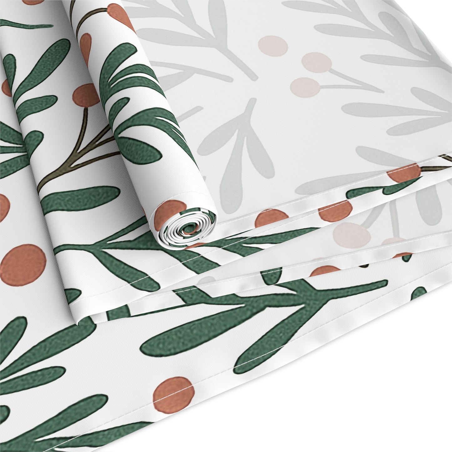 Holiday Berry Sprig Table Runner — Festive Greenery Table Decor