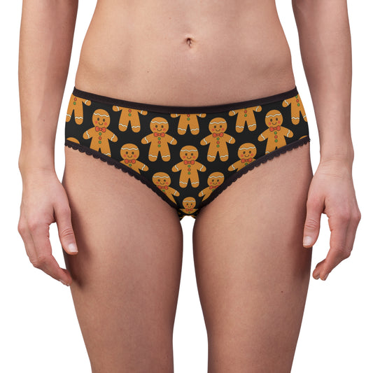 Gingerbread Womens Briefs — Festive Holiday Gingerbread Underwear