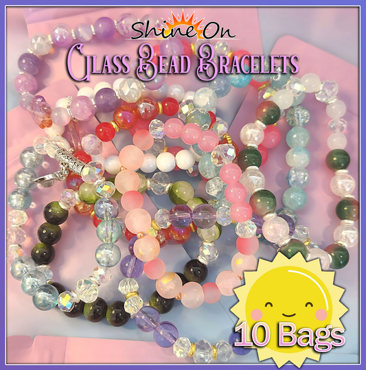 Glass Beads - Lucky Bracelet Bags (10 bags)