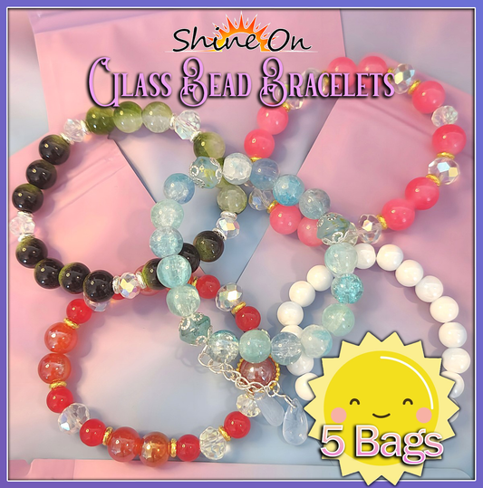 Glass Beads - Lucky Bracelet Bags (5 bags)