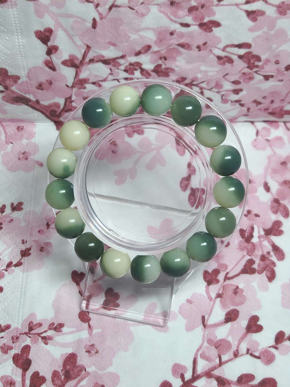 Bodhi Bracelet - Green/White Ombre